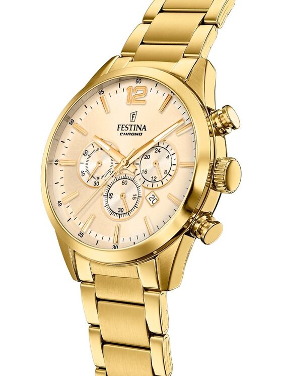 Festina Festina Zegarek F20633-4 Złoty