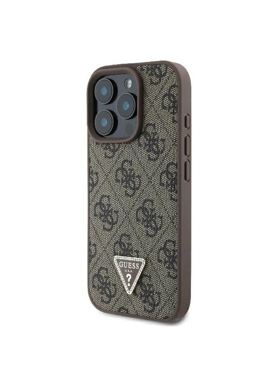 Guess Guess Etui na telefon iPhone 16 Pro Max Brązowy