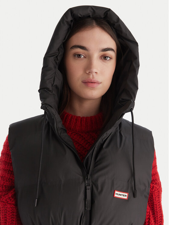 Hunter Hunter Vestă Nellie HARW0017252 Negru Regular Fit