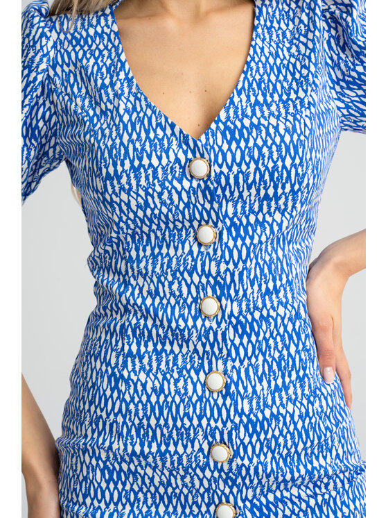 Leimann Leimann Sukienka koktajlowa Rita Błękitny Feminine Fit