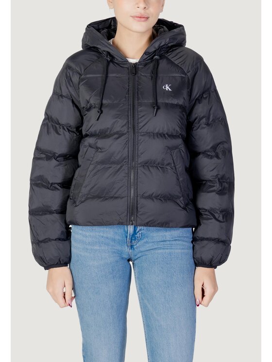 Calvin Klein Jeans Calvin Klein Jeans Μπουφάν πουπουλένιο LIGHTWEIGHT LOGO PUF Μαύρο Casual Fit