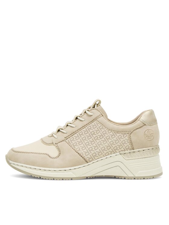 Rieker Rieker Sneakersy N4368-62 Beżowy