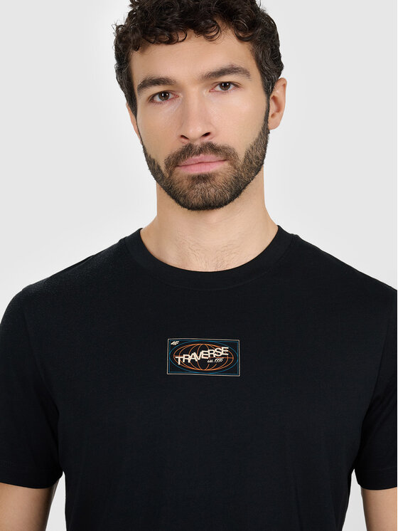 4F 4F T-Shirt MISSION READY Czarny Regular Fit