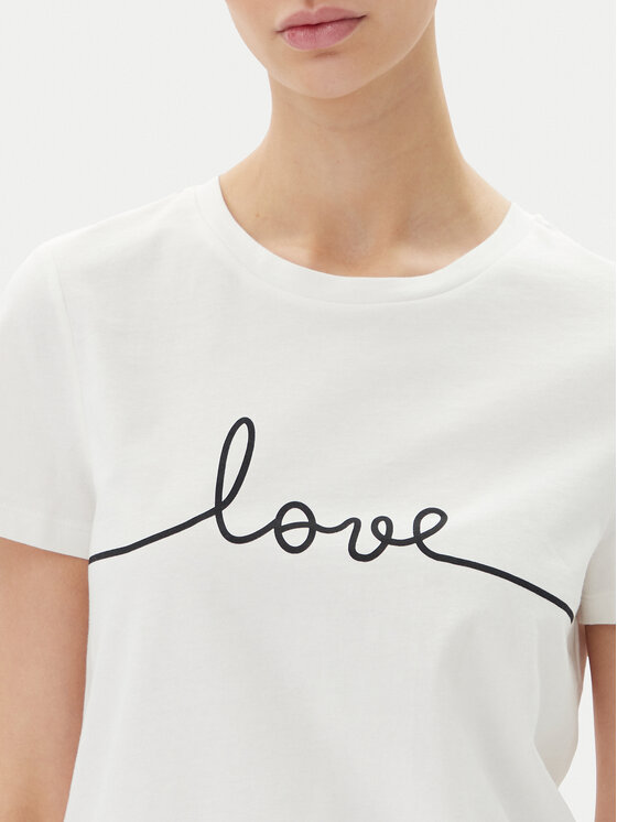 Vero Moda Vero Moda T-Shirt Kami 10332587 Biały Relaxed Fit
