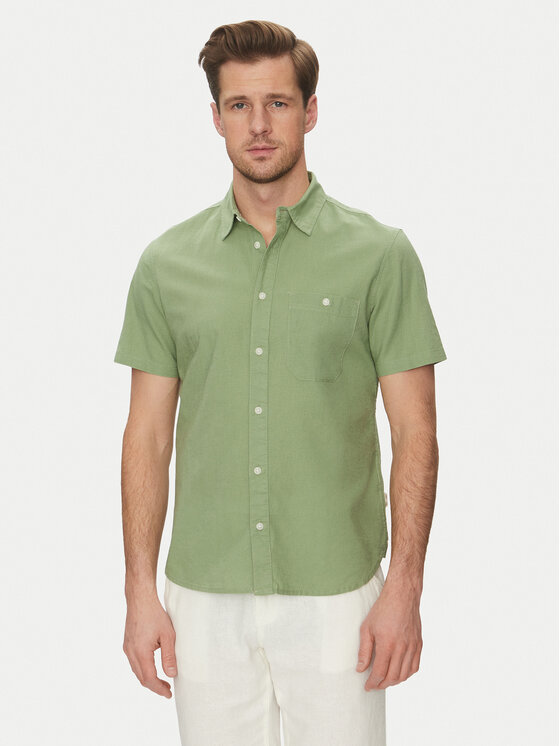 Blend Blend Cămașă 20718401 Verde Regular Fit