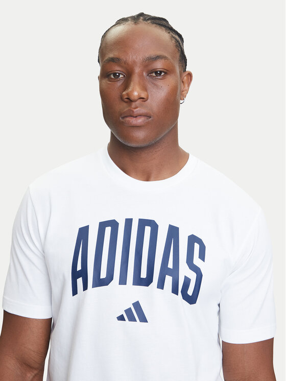 adidas adidas T-krekls Collegiate Lineage Graphic JM6416 Balts Regular Fit