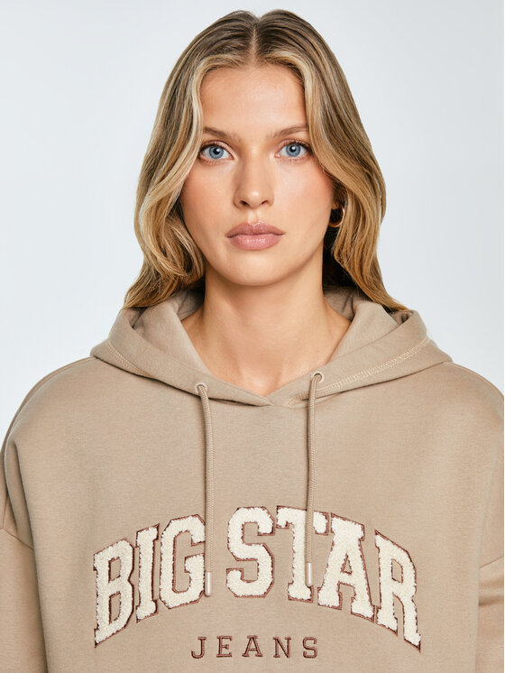 BIG STAR BIG STAR Bluza RUBIALSA Beżowy Basic Fit
