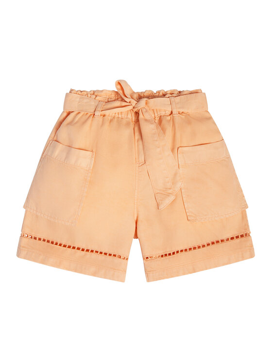 Guess Guess Auduma šorti J3GD03 WE8R0 Oranžs Relaxed Fit