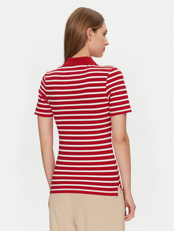 Tommy Hilfiger Tommy Hilfiger Polo 1985 WW0WW43225 Czerwony Slim Fit