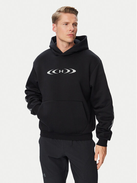 Under Armour Under Armour Світшот Ua Icon Fleece Graphic 6016616 Чорний Loose Fit
