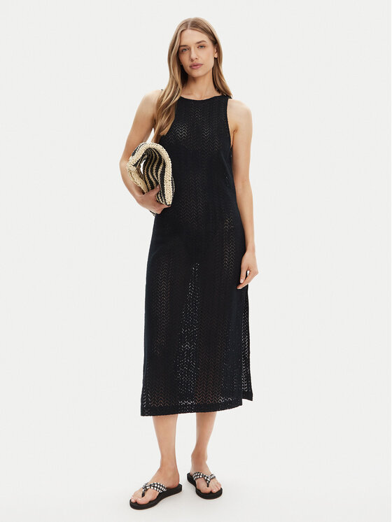 Roxy Roxy Strandkleid ERJX603455 Schwarz Regular Fit
