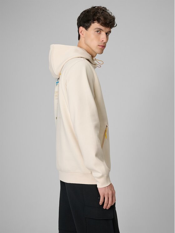 4F 4F Felpa 4FRSS26TSWSM2894-12S Bianco Regular Fit