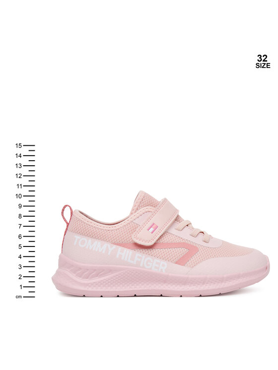 Tommy Hilfiger Tommy Hilfiger Superge Low Cut Lace-Up/Velcro Sneaker T1A9-33990-1843 S Roza