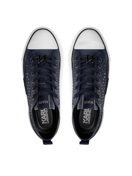 KARL LAGERFELD KARL LAGERFELD Trampki KL50424 Granatowy