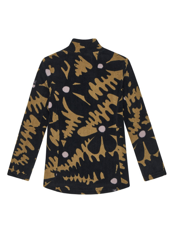 Roxy Roxy Fleecová mikina Windyspirit ERGFT04012 Čierna Slim Fit