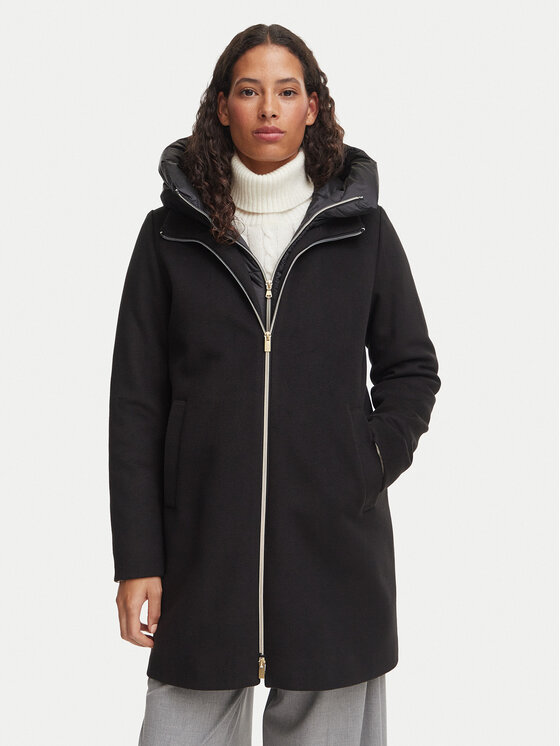 Marella Marella Žieminis paltas Bacio 2625496102 Juoda Regular Fit