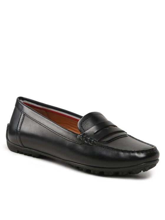 Geox Geox Mokasini D Kosmopolis + Grip D35RCA 00043 C9999 Črna