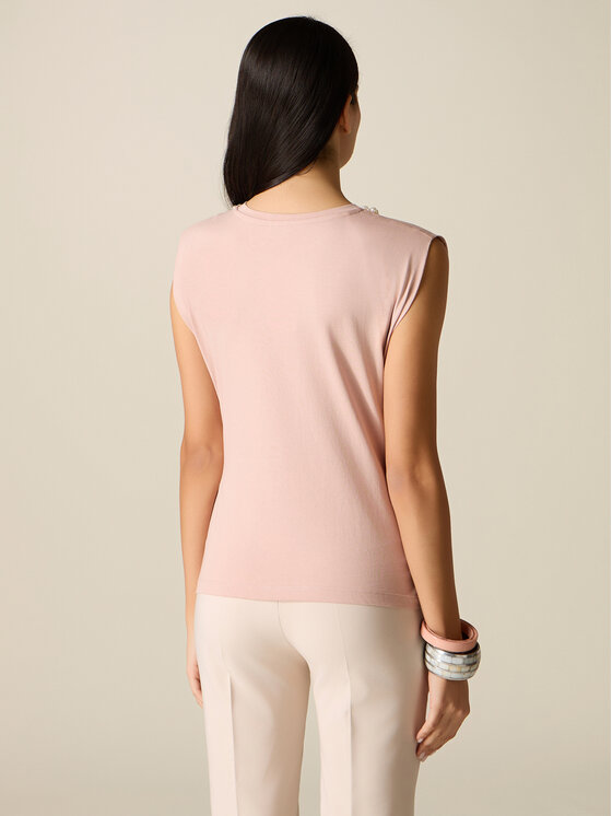 Oltre Oltre Top G00BJ004337N006 Rosa Regular Fit