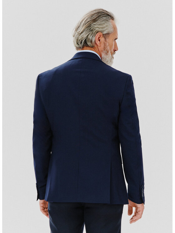 Pako Lorente Pako Lorente Marynarka P24SF-3X-017 Granatowy Slim Fit