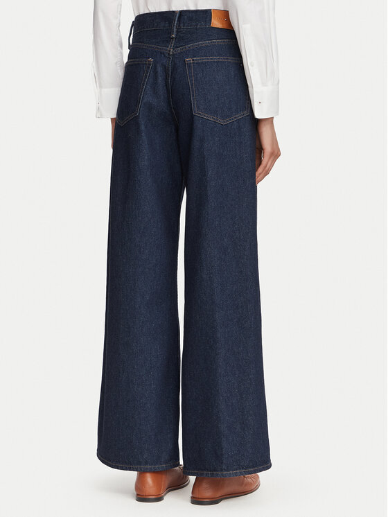 Tommy Hilfiger Tommy Hilfiger Džínsy Indie WW0WW48567 Tmavomodrá Wide Leg