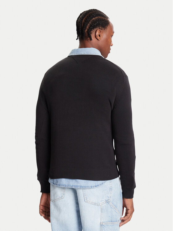 Tommy Jeans Tommy Jeans Pulover DM0DM21787 Negru Regular Fit