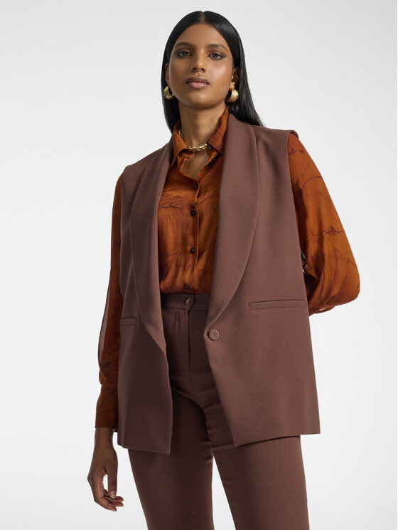 Elena Mirò Elena Mirò Giacca da abito R010P000141N061 Marrone Regular Fit