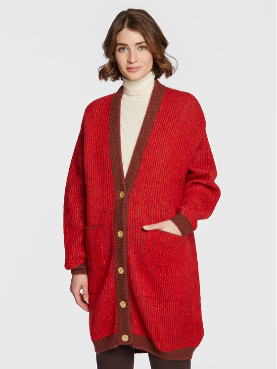 american vintage cardigan vitow vito19bh22 rouge relaxed fit
