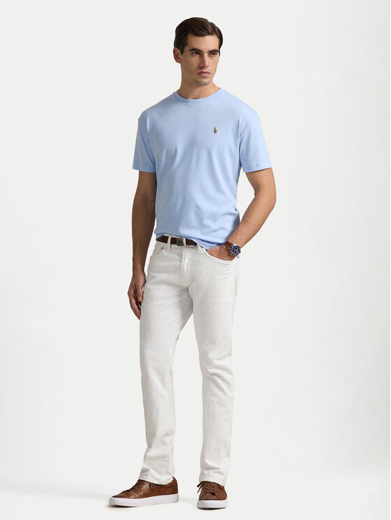 Polo Ralph Lauren Polo Ralph Lauren Majica Classics 710740727 Svetlo modra Slim Fit