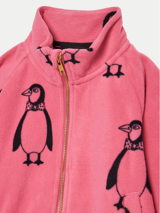 MINI RODINI Mini Rodini Fleecejacke Penguin 1100009128 Rosa Regular Fit