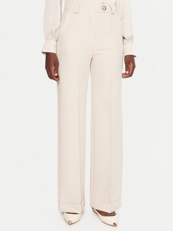 Maryley Maryley Stoffhose 25IB563/43LA Beige Regular Fit