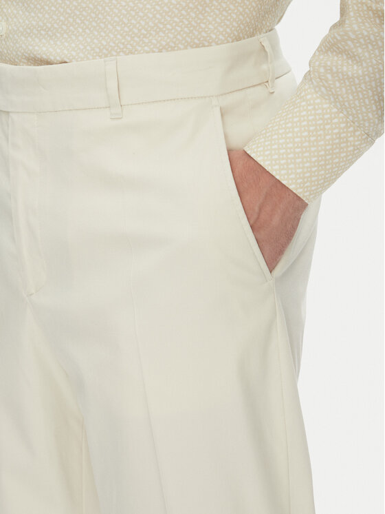 BOSS BOSS Чино панталони C-Perin 50544005 Екрю Relaxed Fit