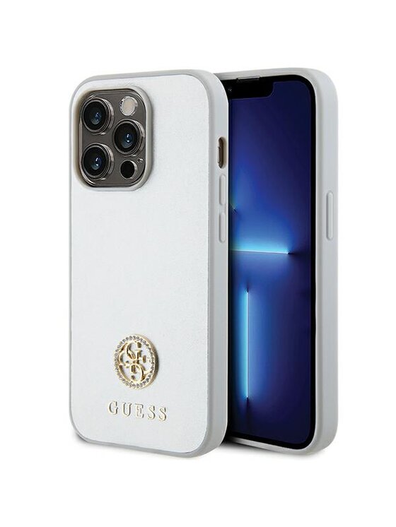 Etui na telefon Guess, Srebrne, iPhone 15 Pro