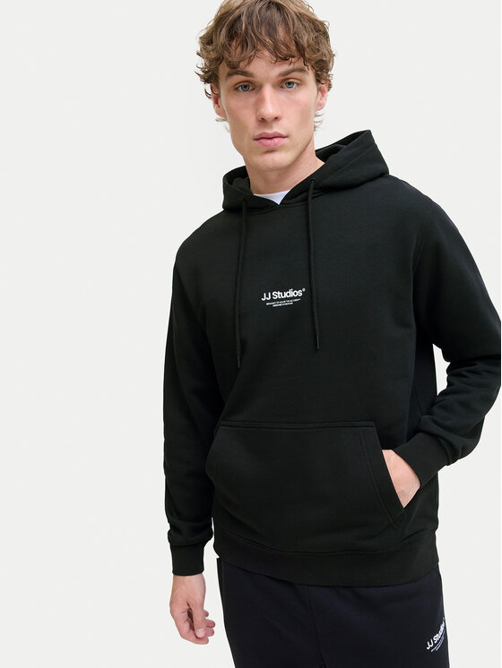 Jack&Jones Jack&Jones Majica dugih rukava Soho 12278789 Crna Relaxed Fit
