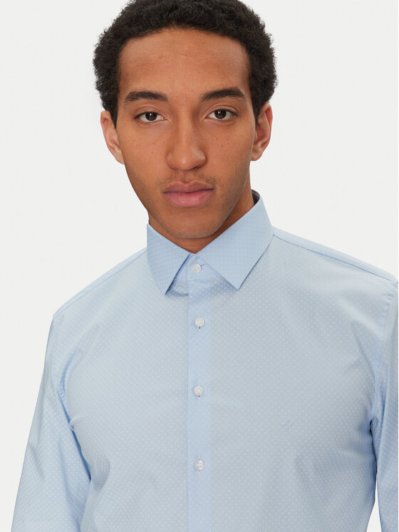 Calvin Klein Calvin Klein Košeľa K10K114299 Modrá Slim Fit
