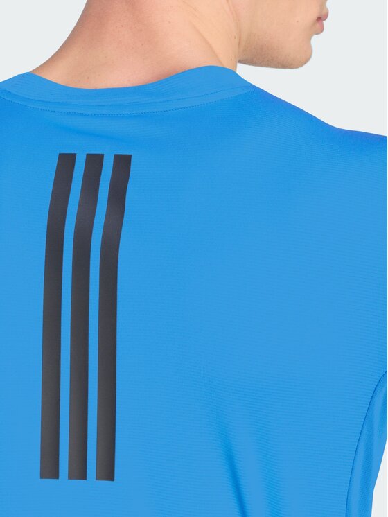adidas adidas Koszulka techniczna D4T PrimeLift 3 Stripes Niebieski jasny Regular Fit