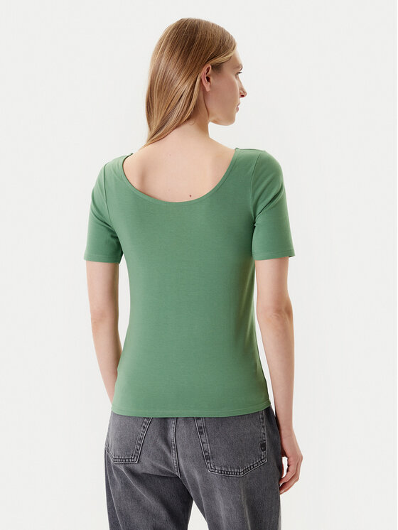 United Colors Of Benetton United Colors Of Benetton Majica 3FJHD109K Zelena Slim Fit