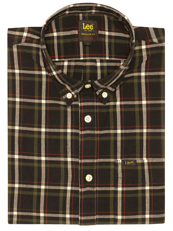 Lee Lee Camicia L880RN01 112123422 Nero Regular Fit