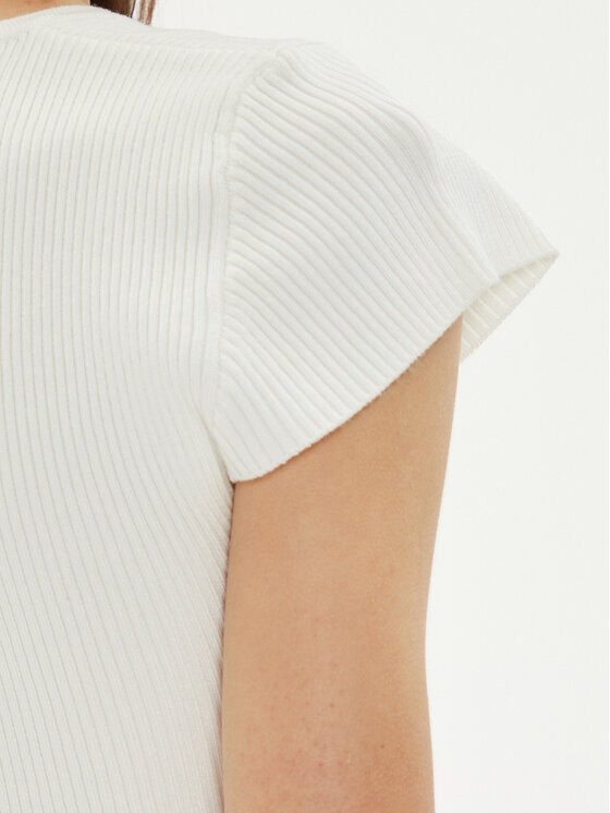 Gina Tricot Gina Tricot Μπλουζάκι 22212 Λευκό Slim Fit