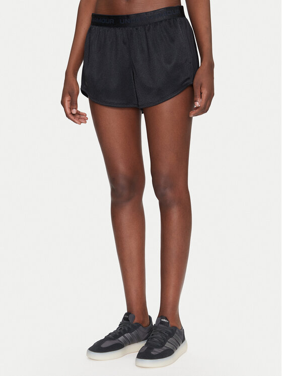 Under Armour Under Armour Sportovní kraťasy Tech™ Play Up Shine 1389883 Černá Regular Fit