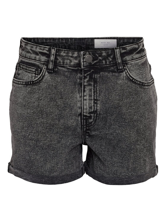 Noisy May Noisy May Szorty jeansowe Moni 27033697 Szary Slim Fit