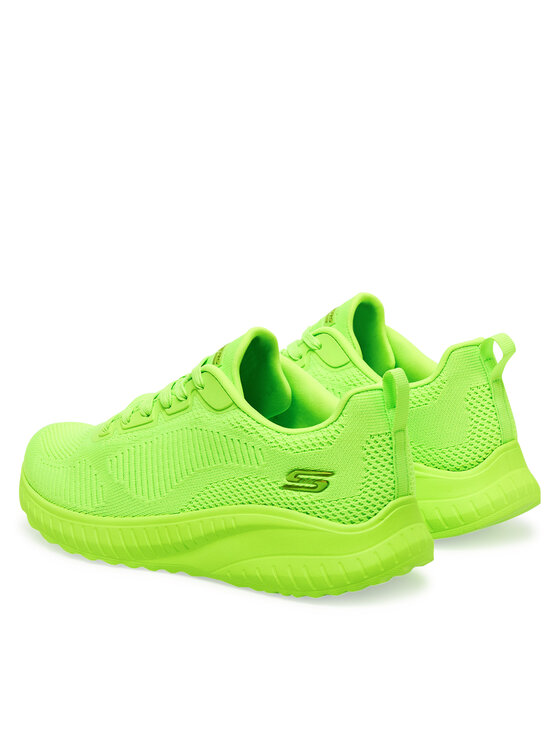 Skechers Skechers Sneakersy Bobs Squad Chaos-coo 117216/LIME Zielony