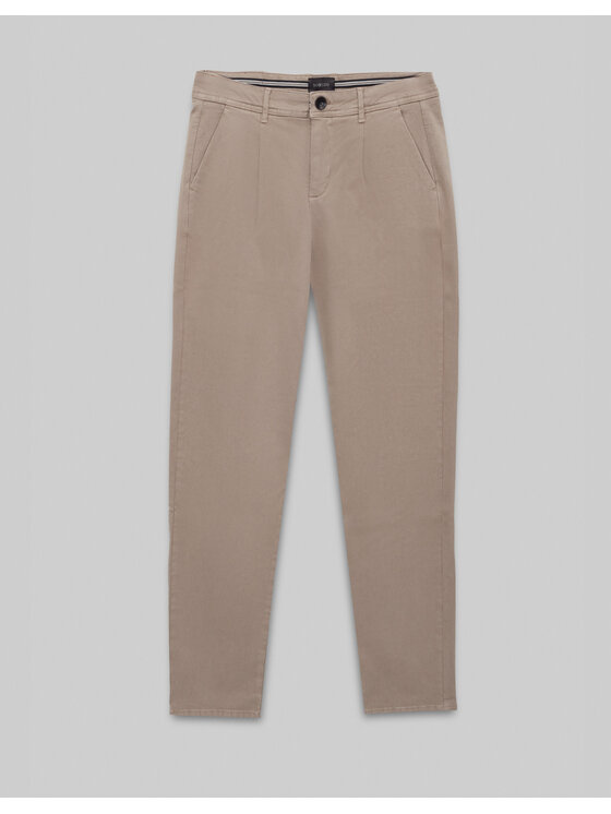 Borgio Borgio Spodnie materiałowe montieri_gi Szary Comfort Fit