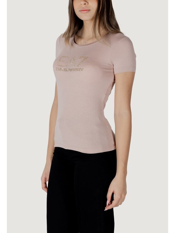 EA7 Emporio Armani EA7 Emporio Armani T-shirt 8NTT67 TJDQZ Rosa Casual Fit