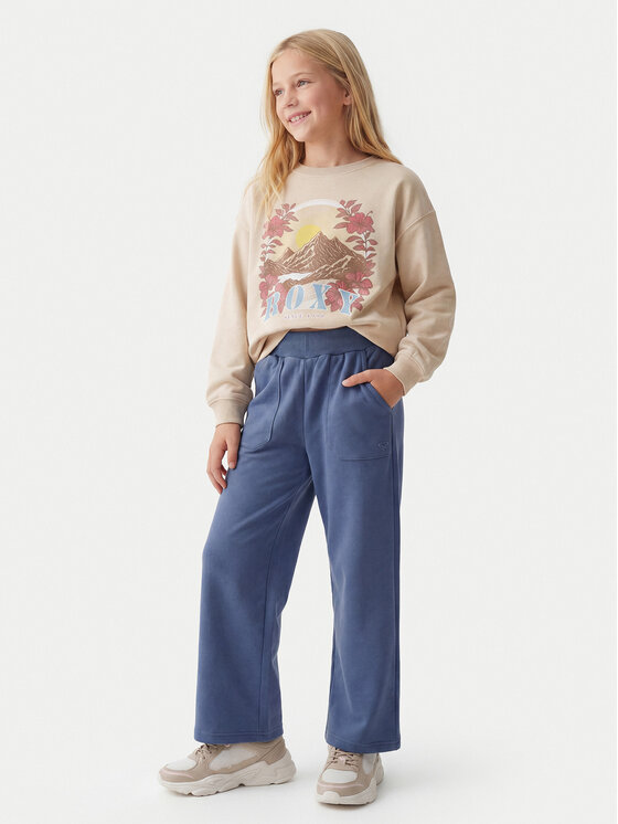 Roxy Roxy Pantaloni trening What A Dream ERGFB03336 Albastru Straight Fit