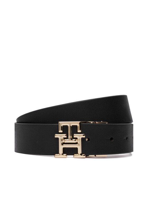 Tommy Hilfiger Curea Th Logo Rev 3.0 Pebble AW0AW18691 Negru