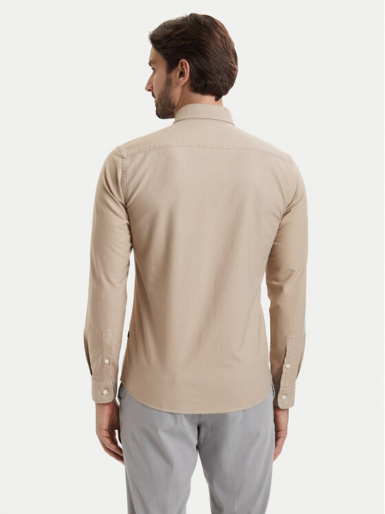 BOSS BOSS Koszula H-Roan 50555920 Beżowy Slim Fit