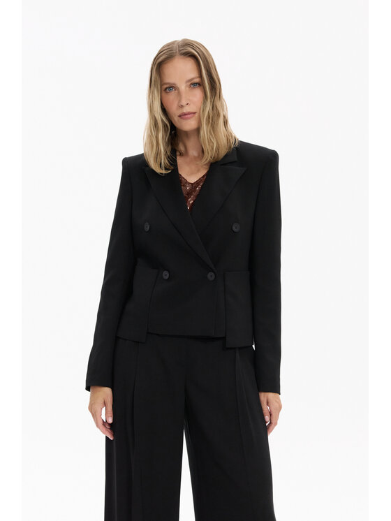 Deni Cler Milano Deni Cler Milano Marynarka W-DC-6064-F5-G6-90-1 Czarny Regular Fit