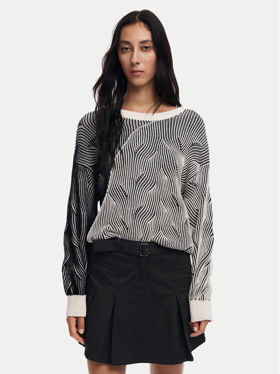 Desigual Desigual Maglione Ottawa 24WWJF10 Grigio Regular Fit