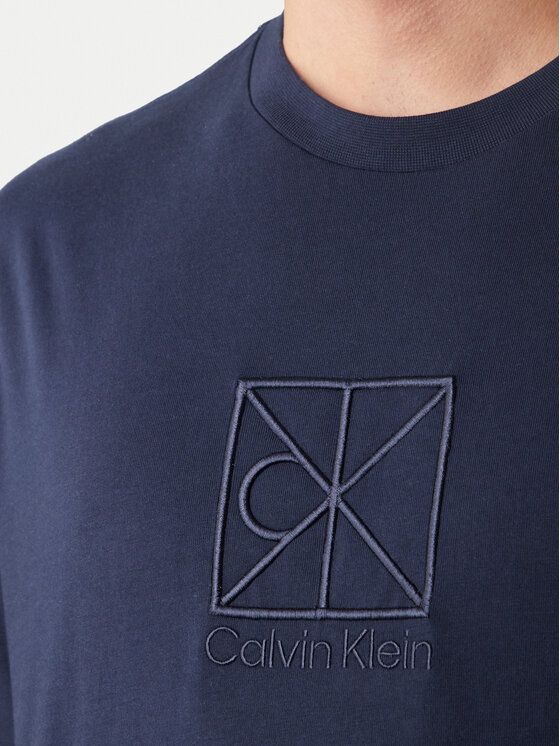 Calvin Klein Calvin Klein T-krekls Emblem Graphic LV14RF817G Tumši zils Regular Fit