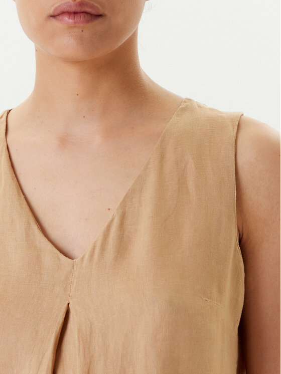 United Colors Of Benetton United Colors Of Benetton Μπλουζάκι 5BMLDQ06W Μπεζ Regular Fit